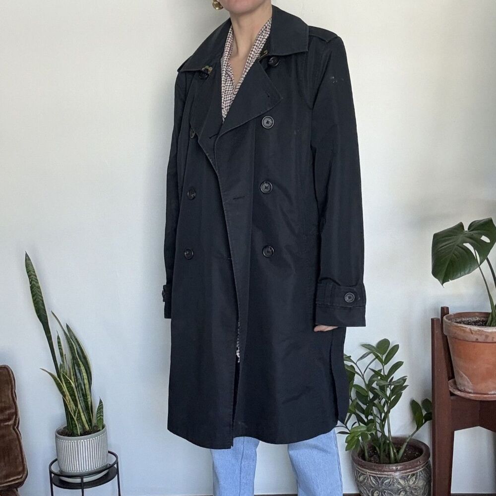 LL Bean Double Breasted Belted Rain Resistance Coat, Women's Large